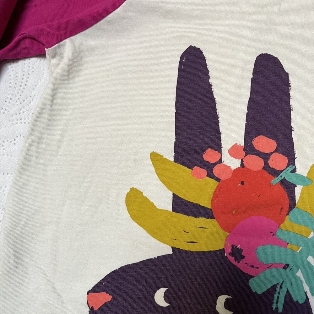Tea Collection Fruit Rabbit Graphic Tee Size 5 - Picture 6 of 6